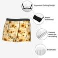 thumbnail image 3 of Yiaed Coffee Plaid Sunflower Print Men's Soft Cotton Boxer Shorts Breathable Boxers Underwear Moisture-Wicking Underwear Stretch Boxer Briefs for Man-XX-Large, 3 of 5