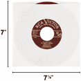 thumbnail image 6 of (25) Archival Quality Acid-Free Heavyweight Paper Inner Sleeves for 7" Vinyl Records #07IW, 6 of 9