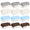 Beige Light Blue Coffee Cow Print-12, variant on Gradient Blue 12 Pack Disposable Plastic Rectangle Tablecloths 54x108 Inch