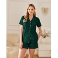thumbnail image 2 of Ekouaer Womens Pajamas Set Button Down Pjs Lounge Sets Short Sleeve Sleepwear Soft Loungewear Nigthwear, 2 of 6