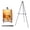 black, variant on MXG Adjustable Aluminum Easel Stand for Signs , 33-64 Inch Portable Display Tripod for Artist Canvas, Wedding & Cafe Menu Boards, Silver