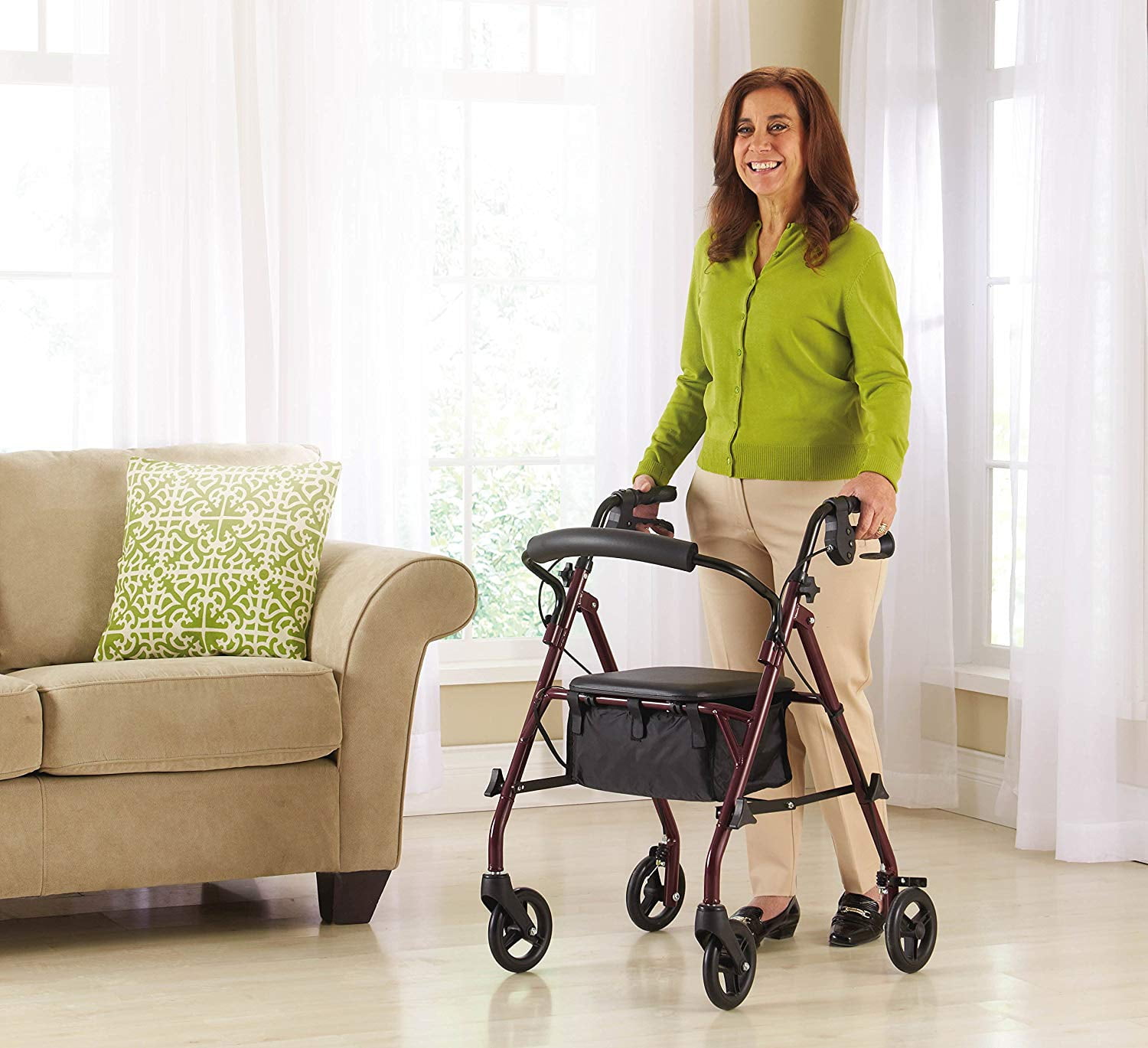 How to fold your rollator walker for storage or travelling Leef Independent  Living Solutions