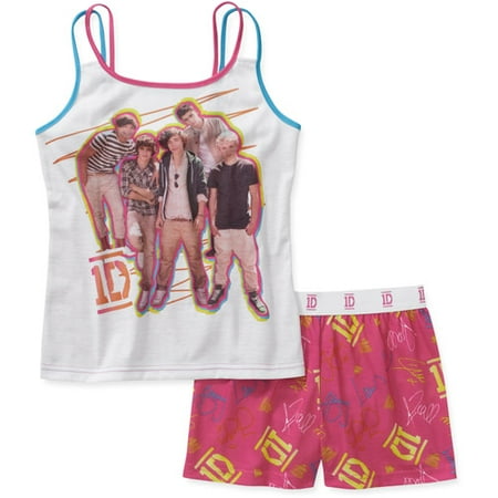 One Direction Girls 2 Piece Tank and Short Pajama Set