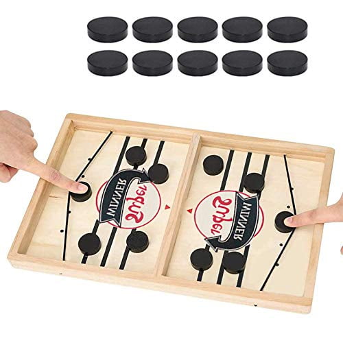 2 in 1 Fast Slingpuck Game Quick Table Hockey Catapult 2020 Board Game R8S8 