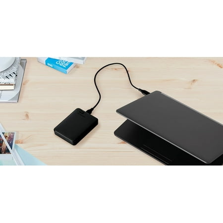 WD - Elements 2TB External USB 3.0 Portable Hard Drive - Black