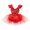Red, variant on Baby Girls  Princess Summer Toddler Baby Girls 0-3Y Romper Short Petal Sleeve Sequined Solid Backless Belt Lace Romper Dress