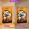 thumbnail image 2 of Trick or Treat Abyssinian Needs Candy Happy Halloween Night Acrylic Plaque with Wood Photo Frame Box Cat Lover Kitten Owner Gifts Light Box - 02020, 2 of 5