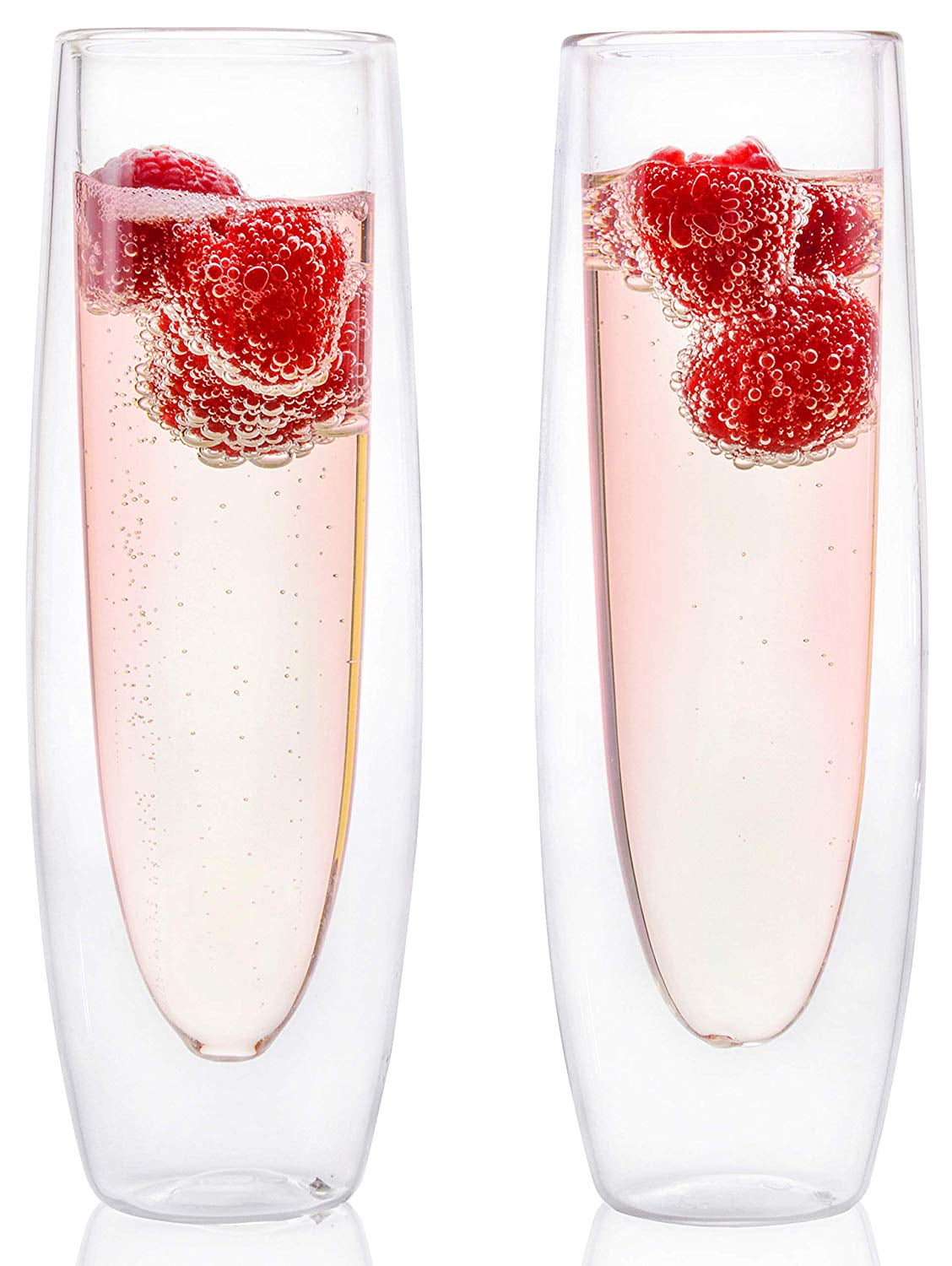 sparkling champagne glasses