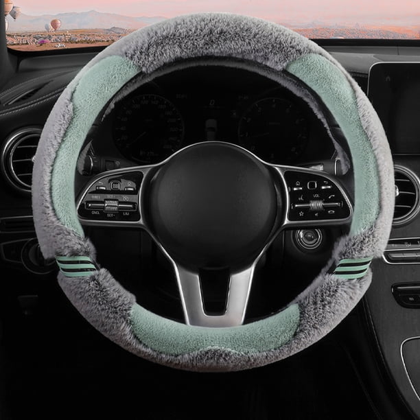 Funda para volante de coche, cálida y antideslizante, anticongelante para invierno