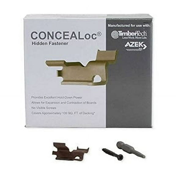 TimberTech CONCEALoc Hidden Fasteners with Screws - Box of 175