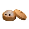 thumbnail image 2 of Adorable juguete antiestrés con forma de bollo al vapor: juguete sensorial suave y apretable para aliviar la ansiedad y crear un ambiente relajante para adultos y niños | Masa descompresora de TPR no, 2 of 6