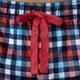 thumbnail image 2 of Pantalón de Pijama de Forro Polar Lite Touch para Hombre IZOD, Cuadro Azul Marino y Rojo, XL, 2 of 5
