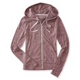thumbnail image 1 of Sudadera con capucha Aeropostale Heathered FZ Mujer Rojo Mediano, 1 of 1