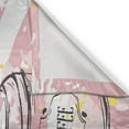 thumbnail image 3 of Ambesonne Keep Calm Kitchen Curtains, Strokes Make Coffee, 55"x39", Rose Charcoal Grey White, 3 of 3