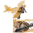 thumbnail image 6 of Retro Airplane Model Vintage Biplane Handicraft For Home Decoration Cafe Ornament, 6 of 21