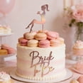 thumbnail image 4 of Decorland Bride To Be Cake Topper Acrylic Glitter Cake For Bridal Shower Engagement Party, 4 of 5