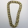thumbnail image 4 of Collar con cadena de oro, collar de hip hop, collar de discoteca para hombre, accesorios de collar multifuncionales, 4 of 6