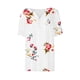 thumbnail image 4 of Fiudx Camisas para Mujer Camiseta de Color Liso con Cuello En V para Mujer, 4 of 4