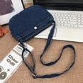 thumbnail image 1 of Bolso de hombro para mujer con cremallera, Bolso de hombro suave, Bolso de mano vintage, Bolso de vaquero, 1 of 8