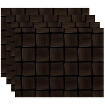 Simply Daisy 18" x 14" Basketweave Geometric Print Placemats, Set of 4