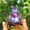 thumbnail image 3 of Cross-Border Foreign Trade Hot Crystal Ball Pyramid 5.6 Crystal Gravel Epoxy Resin Home Handmade Ornaments 9, 3 of 7