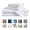 Crystal White, variant on CH 6-Piece Full Luxury Bed Sheet Set - Soft, Wrinkle & Fade Resistant Microfiber Bedding with 14" Deep Pocket & Embroidery, Misty Grey