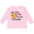 thumbnail image 3 of Inktastic Valentine's Day You Stole a Pizza of My Heart Boys or Girls Long Sleeve Toddler T-Shirt, 3 of 5