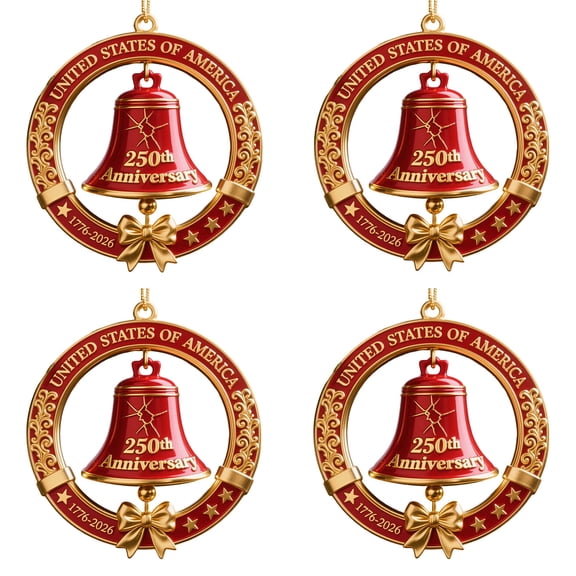 Collectible 250 Anniversary USA Pendant, 2D Acrylic Patriotic Ornament, Commemorative Clock Hanging for Men’s Gifts & Memorabilia