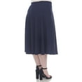 thumbnail image 3 of White Mark Jupe Midi Évasée Tasmin pour Femmes, 3 of 6