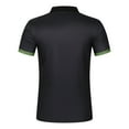thumbnail image 4 of Golf Shirts for Men Funny Polo Print Performance Short Sleeve Mens Green Polo Classic Contrast Collar Shirt Slim Fit Casual Tops, 4 of 4