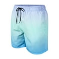 AXXD Men's Shorts Blue Summer Swim Trunks Quick Dry Surf Boardshorts ...