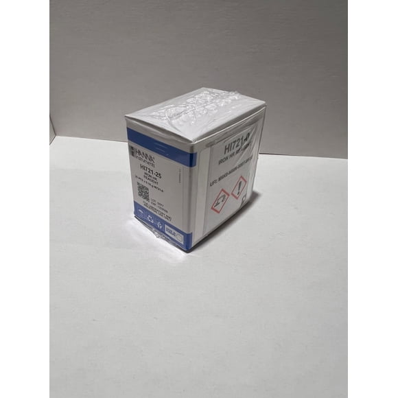 Reactivos de hierro Hanna Instruments HI721-25, caja de 25