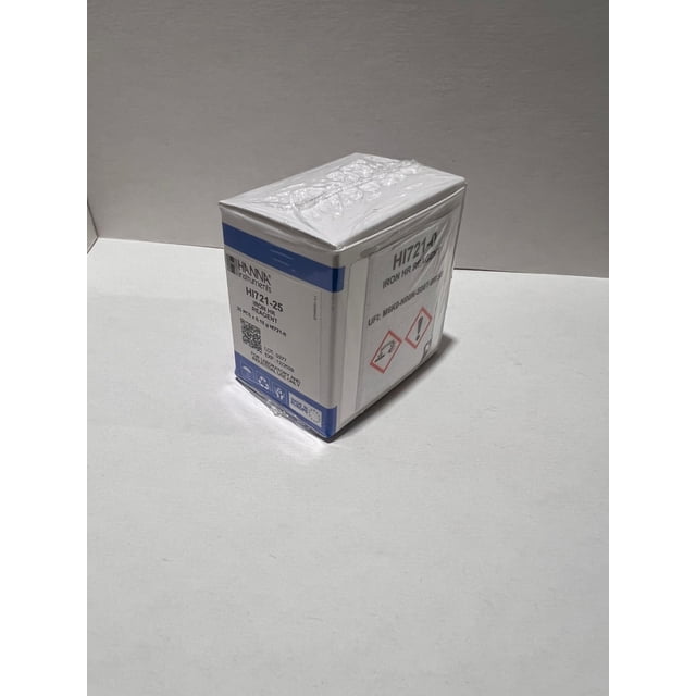 Reactivos de hierro Hanna Instruments HI721-25, caja de 25
