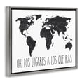 thumbnail image 4 of Stupell Industries Los Lugares a Los Que Iras Inspirational Quotes & Sayings Painting Gray Floater Framed Art Print Wall Art, 31 x 25, 4 of 10