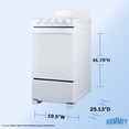 thumbnail image 2 of Summit 20 Inch Freestanding Electric Range, Coil Burners, White - RE203W, 2 of 11