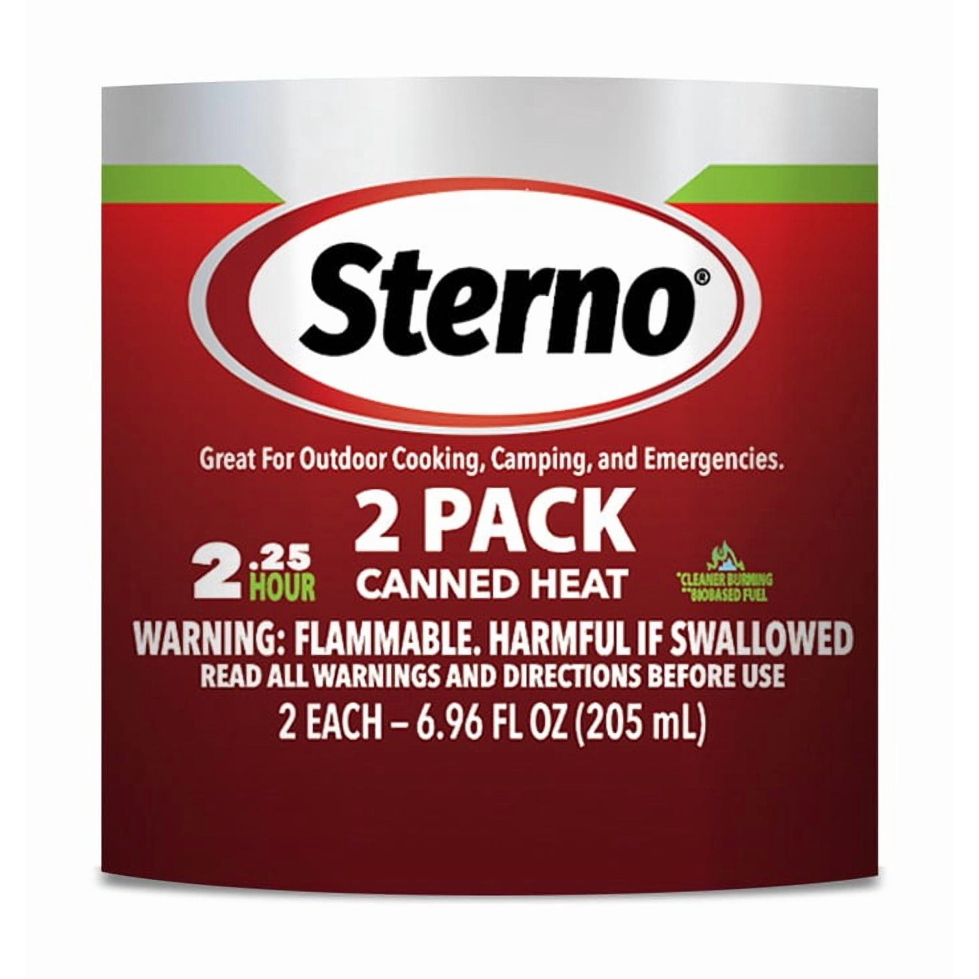 Sterno Fuel Cans - 2.25 Hour Burn, 2 Pack Chafing Dish Fuel Can Burners for Food Warmer, Chafer Fuel, Canned Heat Ethanol