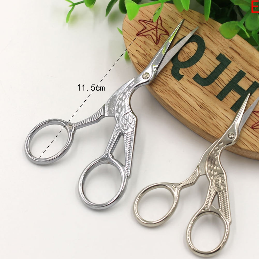 Creative Antique Crane Tailor Scissor Cross Stitch European Retro Classic Craft Sewing Tool Diy Handycraft Scissor LAW2025