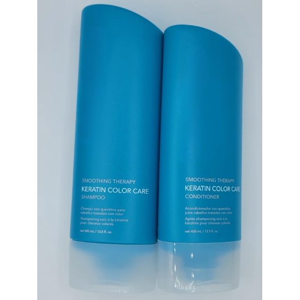 Set de champú y acondicionador suavizante Keratin Color Care. (13.5 Oz DÚO)