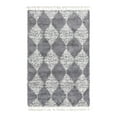 thumbnail image 3 of Unique Loom Serenity Shag Collection Area Rug - Soufriere (5' 3" x 8' Rectangle Gray/Ivory), 3 of 12