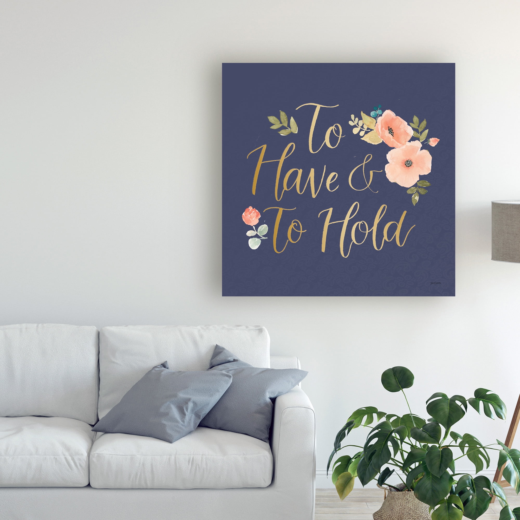 Trademark Fine Art 'Blooming Delight VII Blue' Canvas Art by Jenaya Jackson