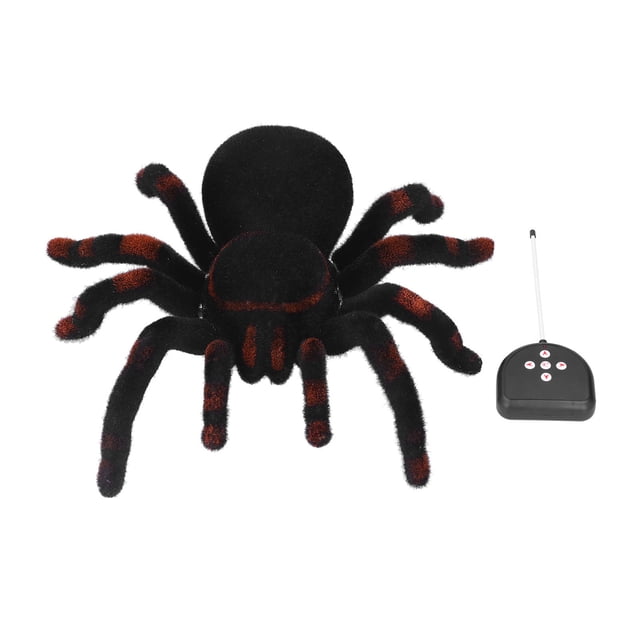 Juguetes de araña con control remoto, realistas, inalámbricos, de broma, para mascotas, para Halloween, cumpleaños, Día de los Inocentes