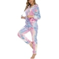 thumbnail image 4 of WREESH Women Long-sleeved Zipper Hooded Earless Jumpsuit For Sleepwear Home Wear, 4 of 9