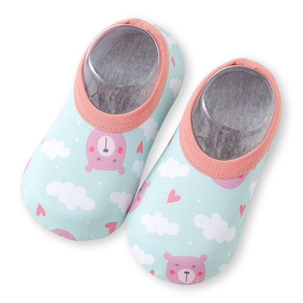 Naiovety 1 par de zapatillas de agua para niños pequeños, suela de silicona portátil, bonitos zapatos de natación, botas subacuáticas de pesca para Deportes acuáticos tipo 2 XS Naiovety OD022052-02