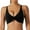 Black, variant on 2024 New Women's Twist-Front Moisture-Wicking Sports Bra | Medium Support Yoga Bras Wirefree Seamless Activewear Bra