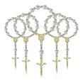 thumbnail image 4 of 30pcs Baptism Rosary Acrylic Rosary Beads Mini Rosaries With For The First Communion Baptism Party Banmo, 4 of 5
