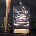 thumbnail image 4 of Happy Easter Bichon Frise American Flag Truck Acrylic Plaque Sign Ashwood Base Bichons Dog Lovers Gifts Idea Home Desk Decor - 03001, 4 of 5