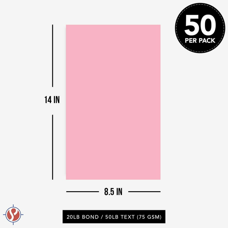 8.5 x 11 20LB PBond Pink Copy Paper