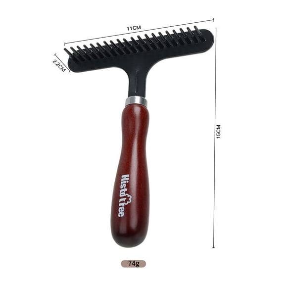 Pet Solid Wood Grooming Comb – Needle, Double-Sided & Rake Comb for Dogs & Cats Rake comb / 902