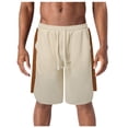 thumbnail image 1 of toraway Men's Summer Loose Straight Leg Solid Color Casual Shorts Fifth Pants M, 1 of 3