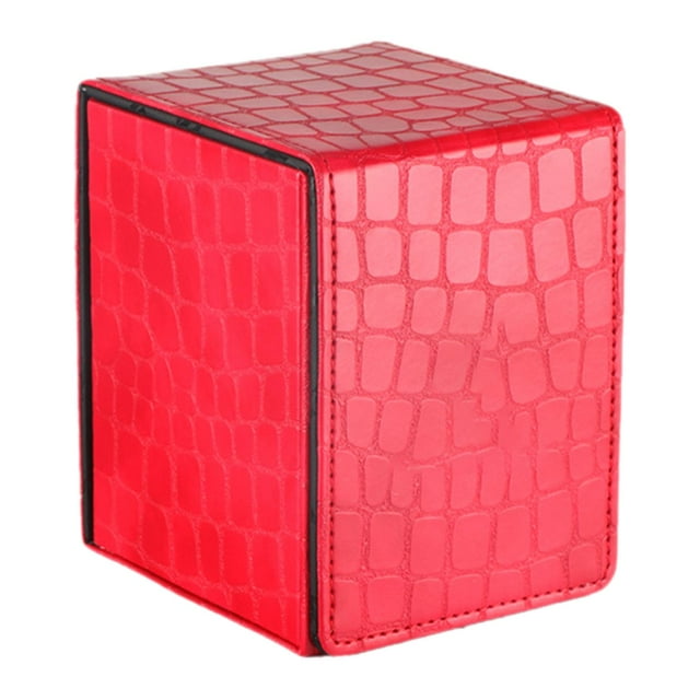 Caja de baraja de cartas coleccionables perfecl organizador de Almacenamiento Rojo